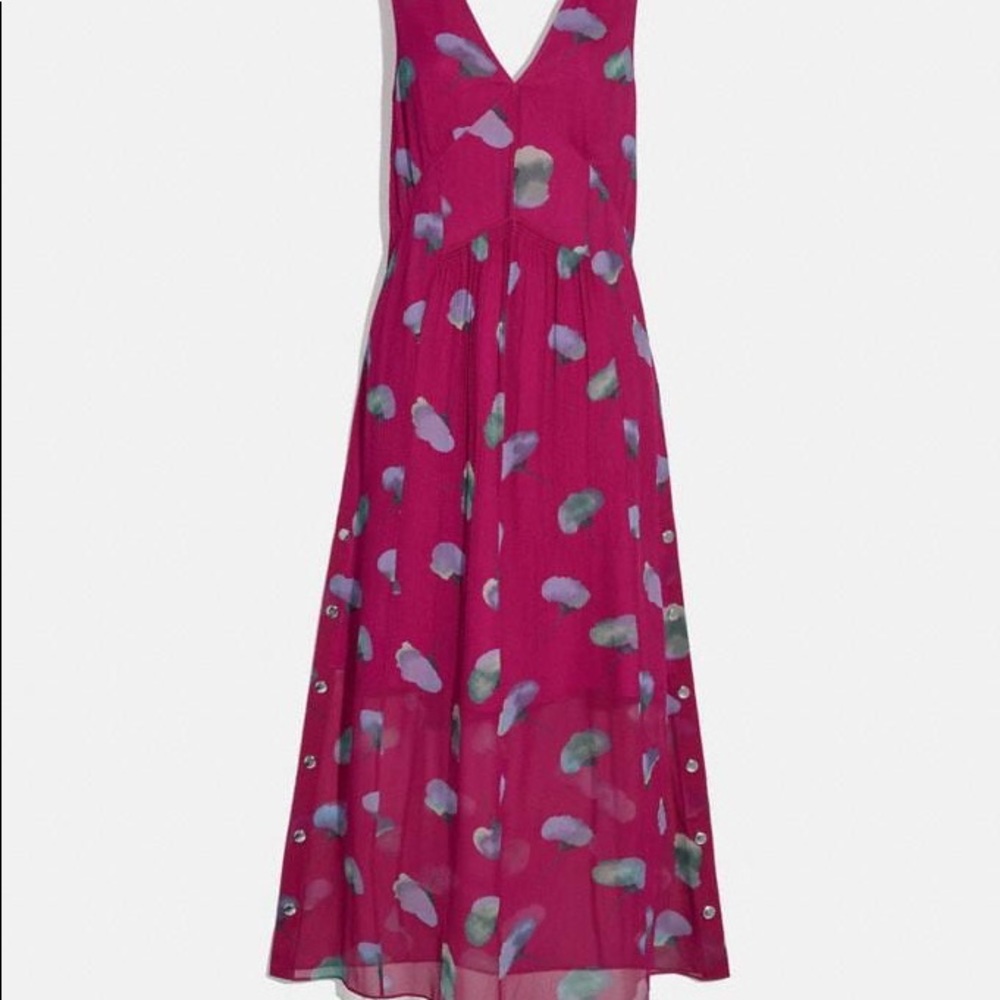 Sleeveless Floral V-Neck Dress